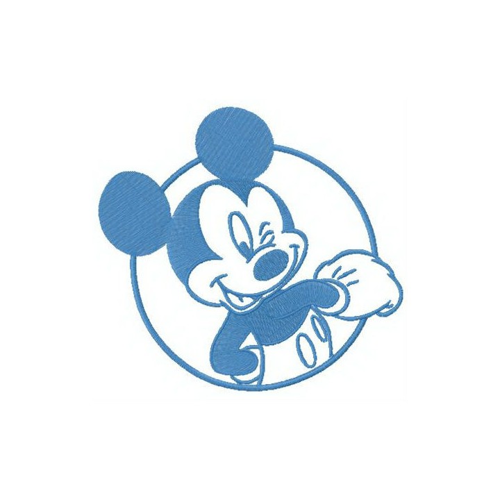 Resourceful Mickey embroidery design - Embroidery Design