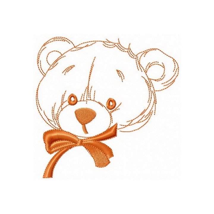 Teddy bear from childhood embroidery design - Embroidery Design