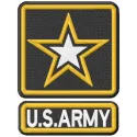 U.S. Army embroidery design showcasing detailed stitching patterns, ideal for caps, t-shirts, and jackets.