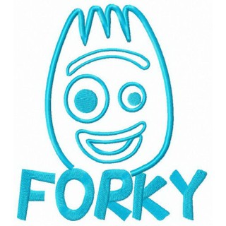 Forky Toy Story embroidery design - Embroidery Design