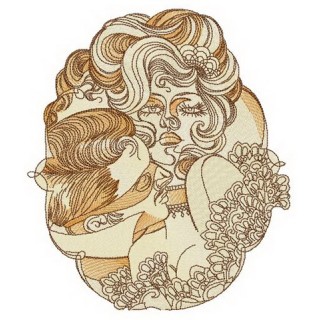 Love and passion embroidery design - Embroidery Design