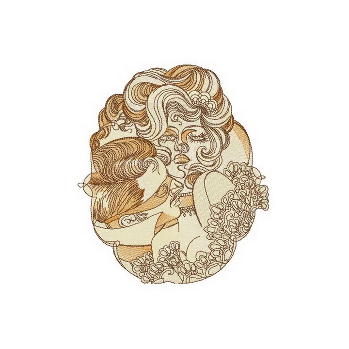 Love and passion embroidery design - Embroidery Design