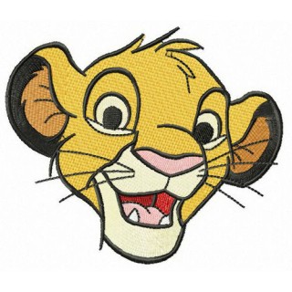 Adorable Simba embroidery design - Embroidery Design