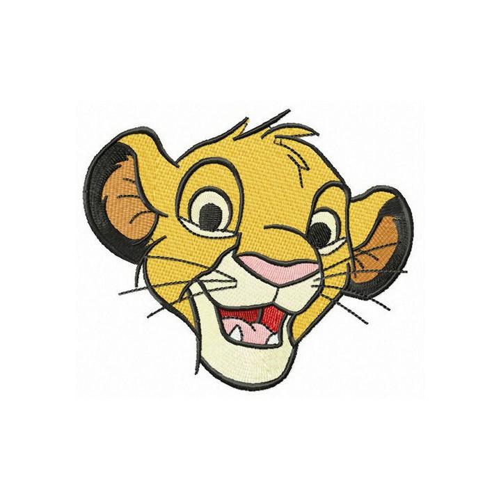 Adorable Simba embroidery design - Embroidery Design