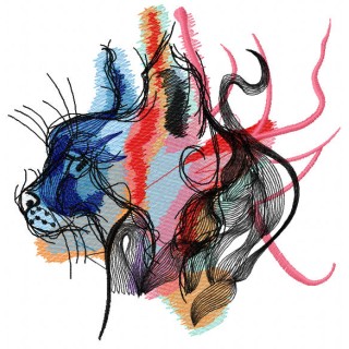 Spirit of lynx embroidery design - Embroidery Design