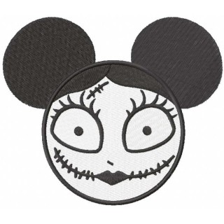 Mickey Sally embroidery design - Embroidery Design