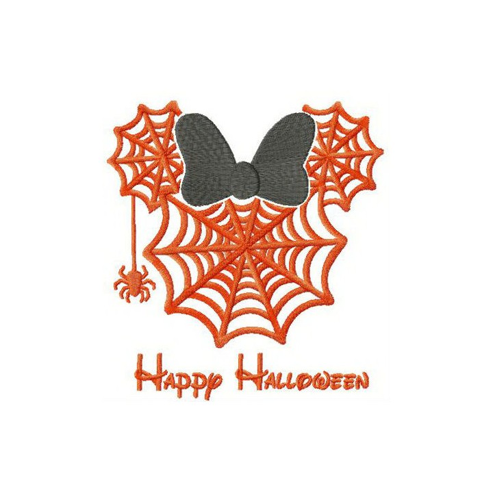 Minnie Happy Halloween embroidery design - Embroidery Design