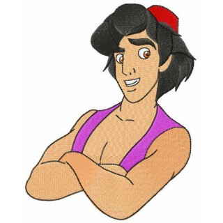 Brave Aladdin embroidery design - Embroidery Design