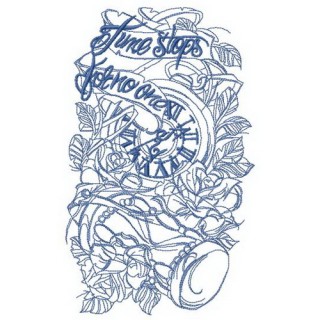 Time stops for no one embroidery design - Embroidery Design