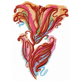 Heavenly flower embroidery design - Embroidery Design