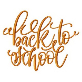 Back to school phrase embroidery design - Embroidery Design