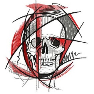 Geometry of death embroidery design - Embroidery Design