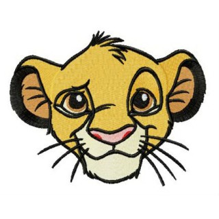 Young Simba muzzle embroidery design - Embroidery Design