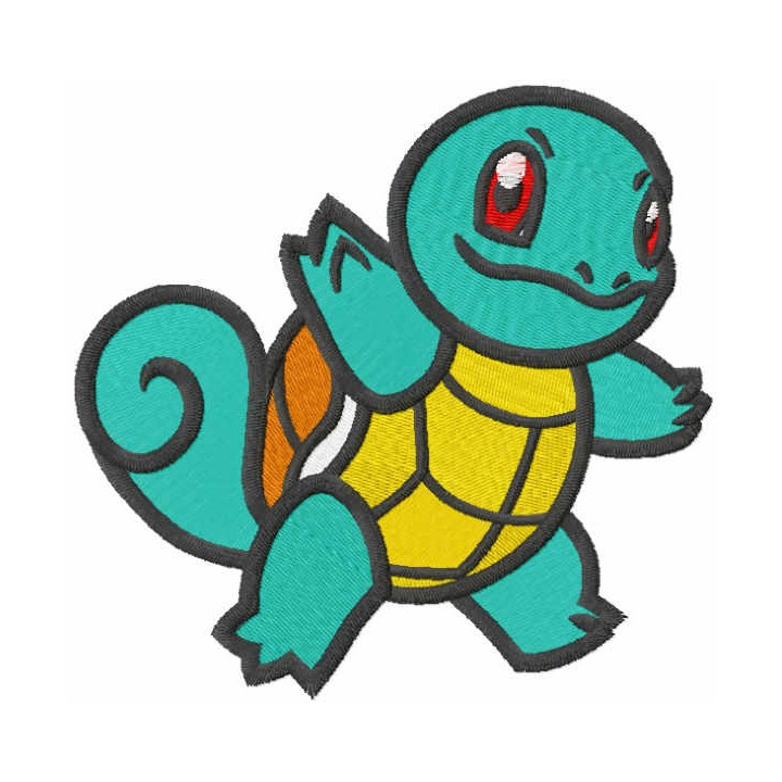 Squirtle embroidery design - Embroidery Design