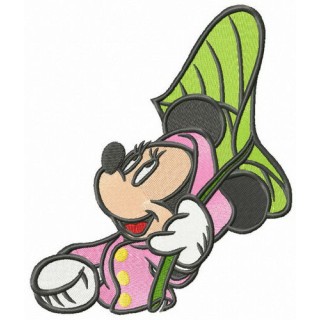 Minnie isn't afraid of rain embroidery design - Embroidery Design