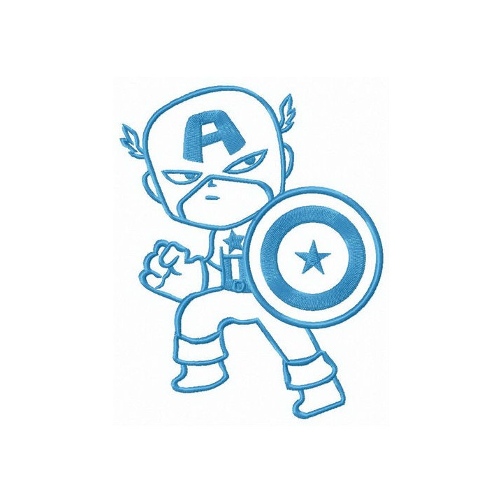 Captain's defence embroidery design - Embroidery Design