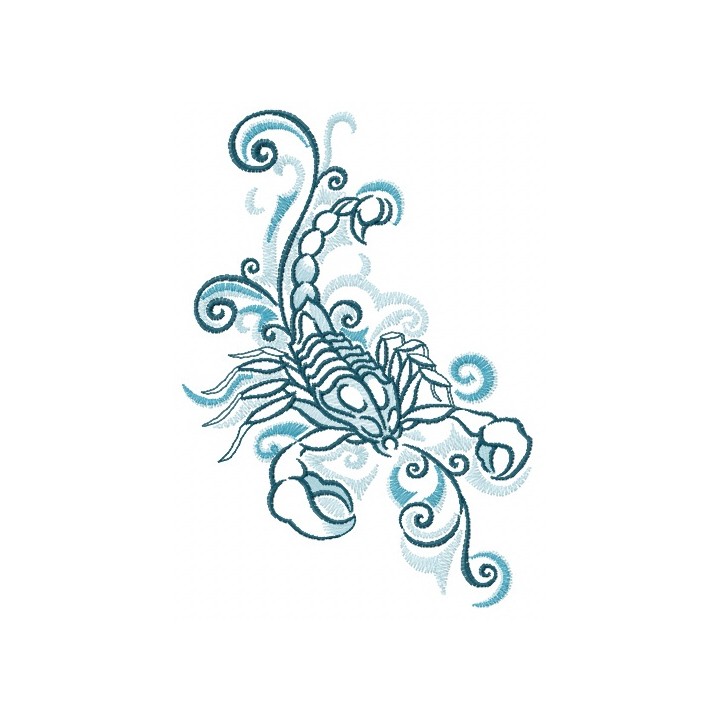 Scorpion spirit embroidery design - Embroidery Design