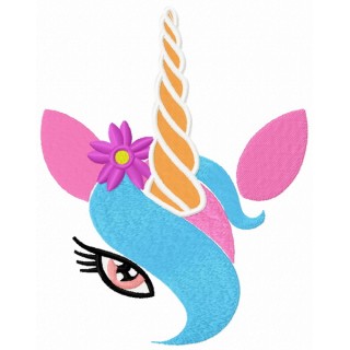 Coquette unicorn embroidery design - Embroidery Design