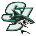 San Jose Sharks logo embroidery design for stitching on apparel and accessories like caps and hoodies.