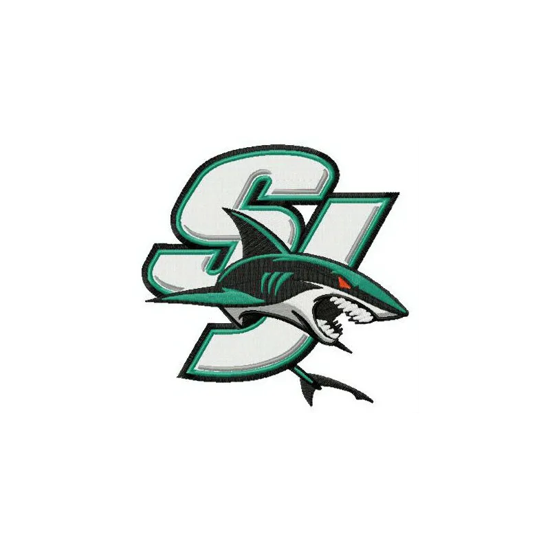 San Jose Sharks logo embroidery design for stitching on apparel and accessories like caps and hoodies.