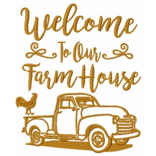 Welcome to our farm house embroidery design - Embroidery Design