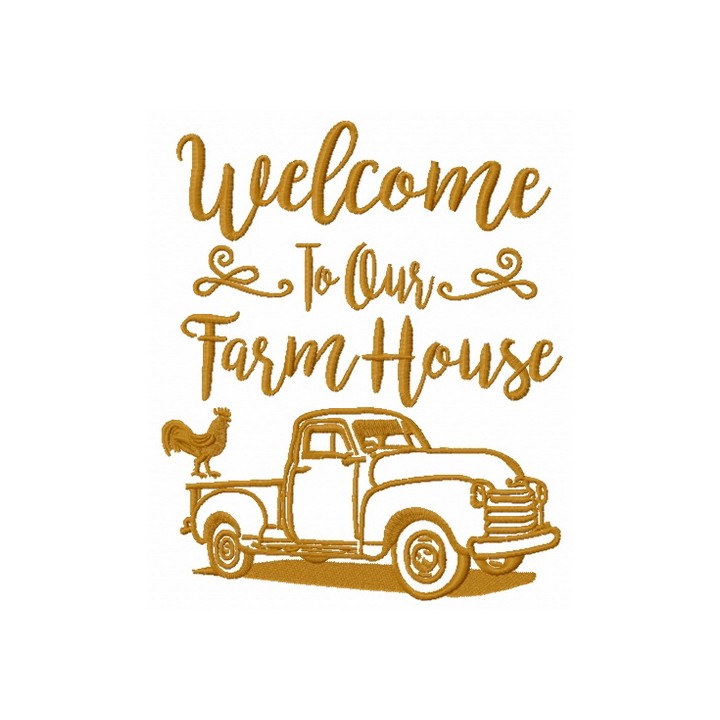 Welcome to our farm house embroidery design - Embroidery Design