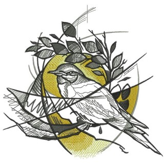 Pigeon's nest embroidery design - Embroidery Design