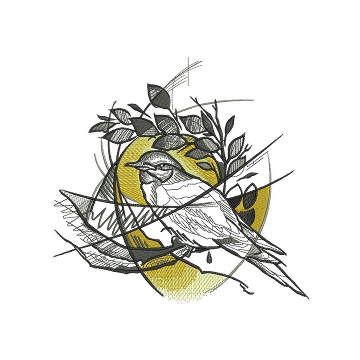 Pigeon's nest embroidery design - Embroidery Design