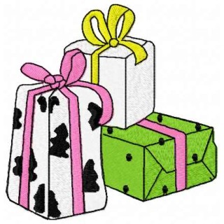 Three Christmas surprises embroidery design - Embroidery Design