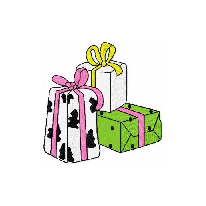 Three Christmas surprises embroidery design - Embroidery Design