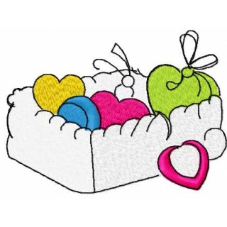 Christmas toys box embroidery design - Embroidery Design