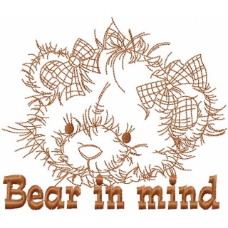 Bear in mind embroidery design - Embroidery Design