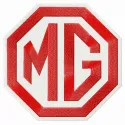 MG logo embroidery design showcased on a stylish backdrop, perfect for automotive and motorcycle enthusiasts.