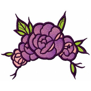 Violet flower 43 embroidery design - Embroidery Design