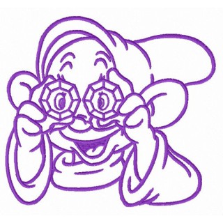 Happy Dopey embroidery design - Embroidery Design