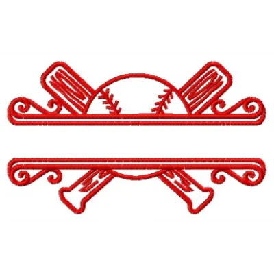 Baseball spirit embroidery design showcasing stitched motifs ideal for caps, t-shirts, and tote bags.
