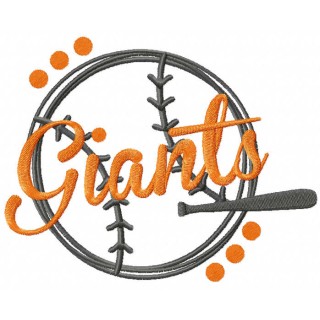 Giants Baseball embroidery design - Embroidery Design