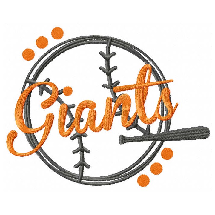 Giants Baseball embroidery design - Embroidery Design
