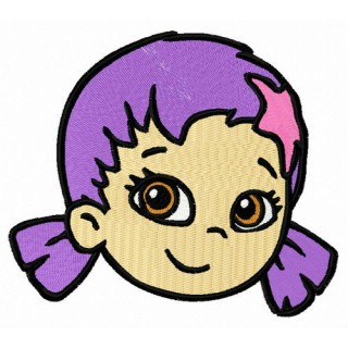 Oona face embroidery design - Embroidery Design