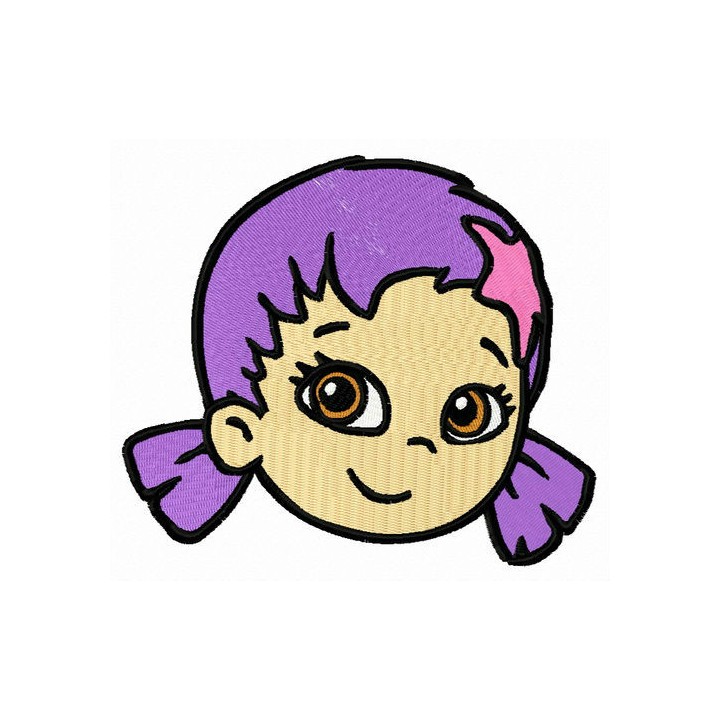 Oona face embroidery design - Embroidery Design