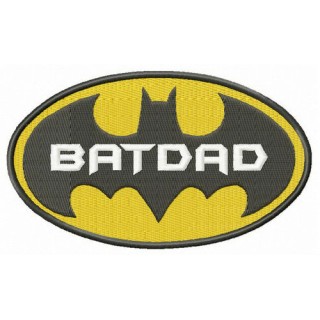 BatDad embroidery design - Embroidery Design
