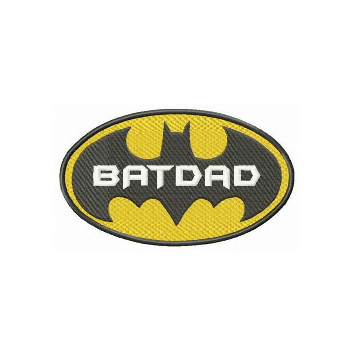 BatDad embroidery design - Embroidery Design