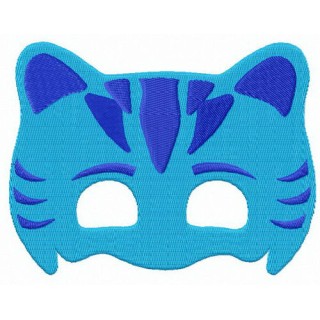 Catboy mask embroidery design - Embroidery Design
