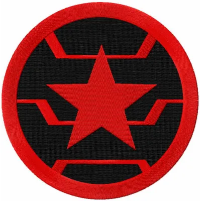 Preview of a Winter Soldier embroidery design featuring intricate details for stitching on various fabrics.