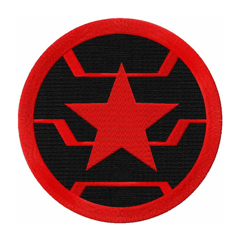 Preview of a Winter Soldier embroidery design featuring intricate details for stitching on various fabrics.