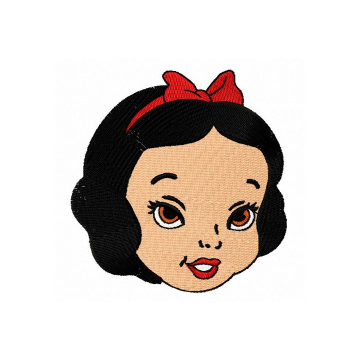 Snow White girl embroidery design - Embroidery Design