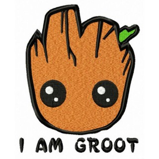 I am Groot embroidery design - Embroidery Design