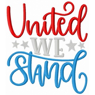 United we stand embroidery design - Embroidery Design