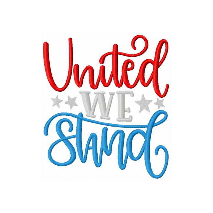 United we stand embroidery design - Embroidery Design