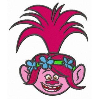 Troll Poppy embroidery design - Embroidery Design